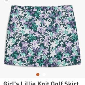 Puma Floral Knit Golf Skort - Green and Purple size 11-12 Nwt